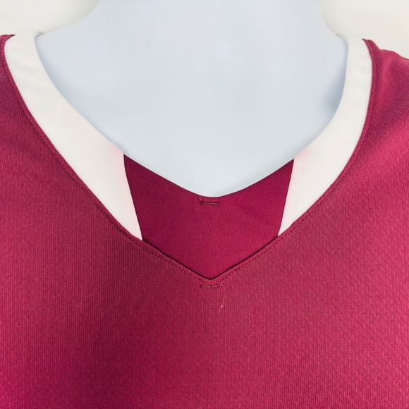 New Nike Men's Basketball Jersey Size L Burgundy /White Authentic Athletic Wear! - Picture 3 of 6